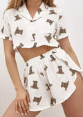 Teddy - Two-Piece Cropped Lounge Set