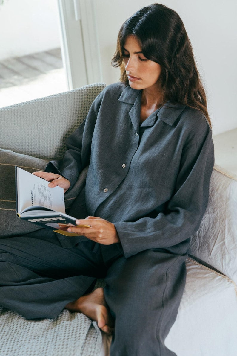 Women's Long sleeve Pajama Pants Set