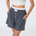 Striped Double-Layered Pajama Short
