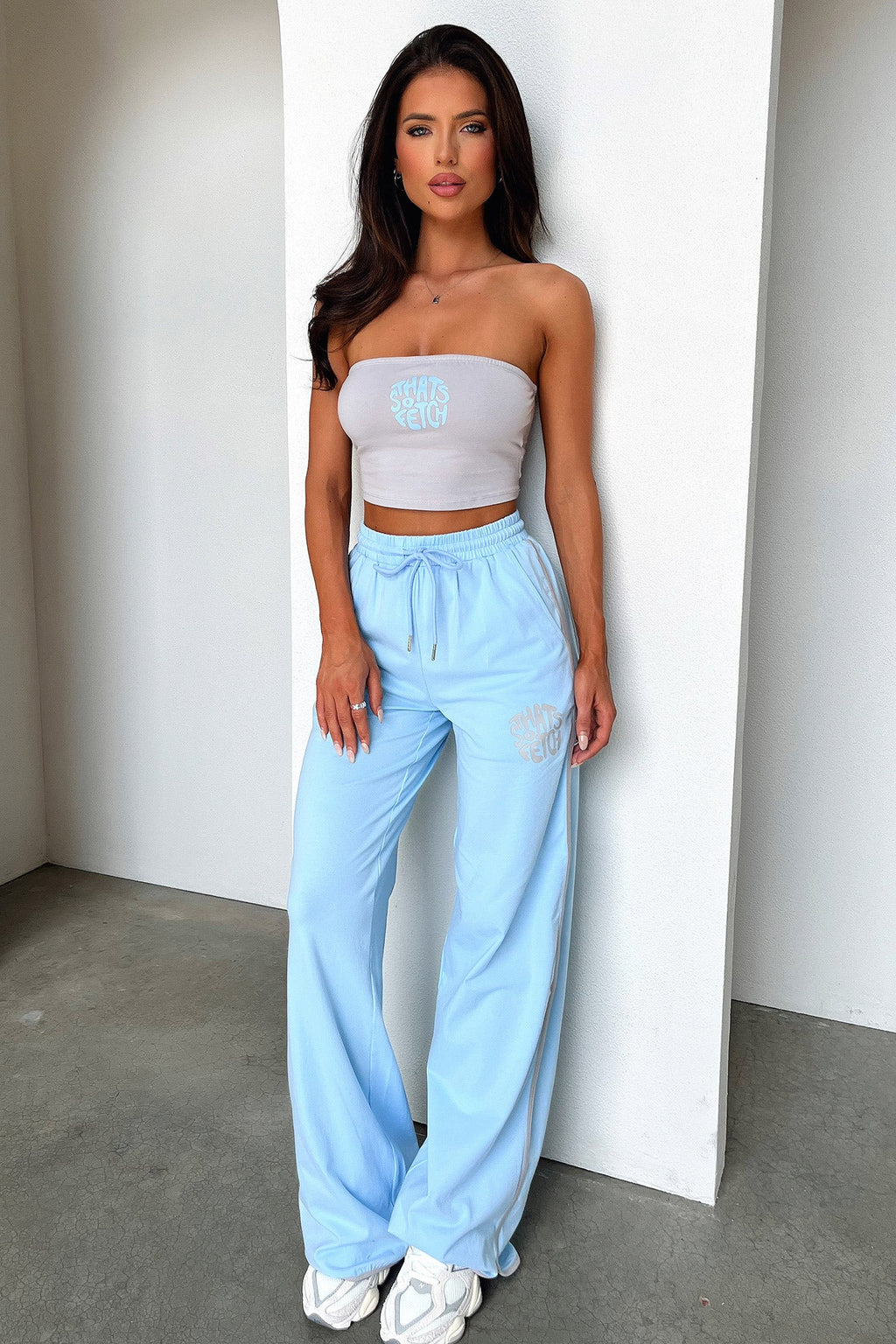 Beckham Bandeau Top - Grey