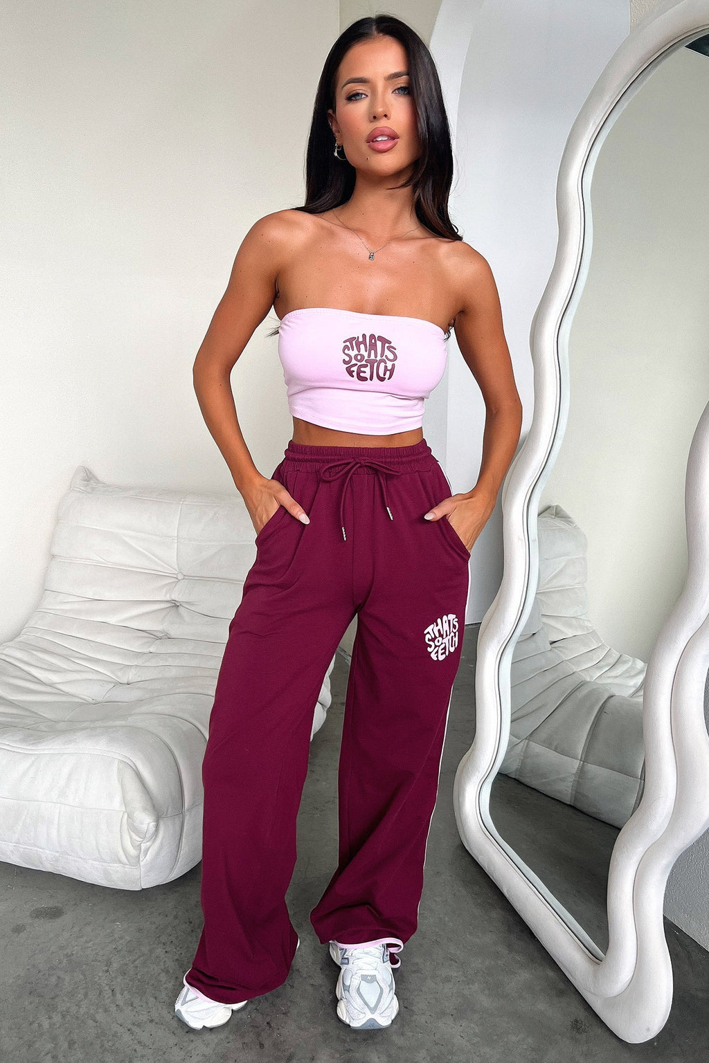 Beckham Bandeau Top - Pink