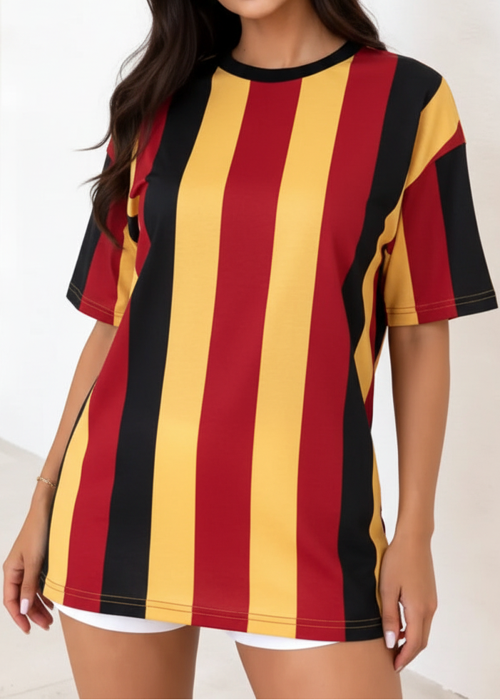 Black Red Gold Stripe
