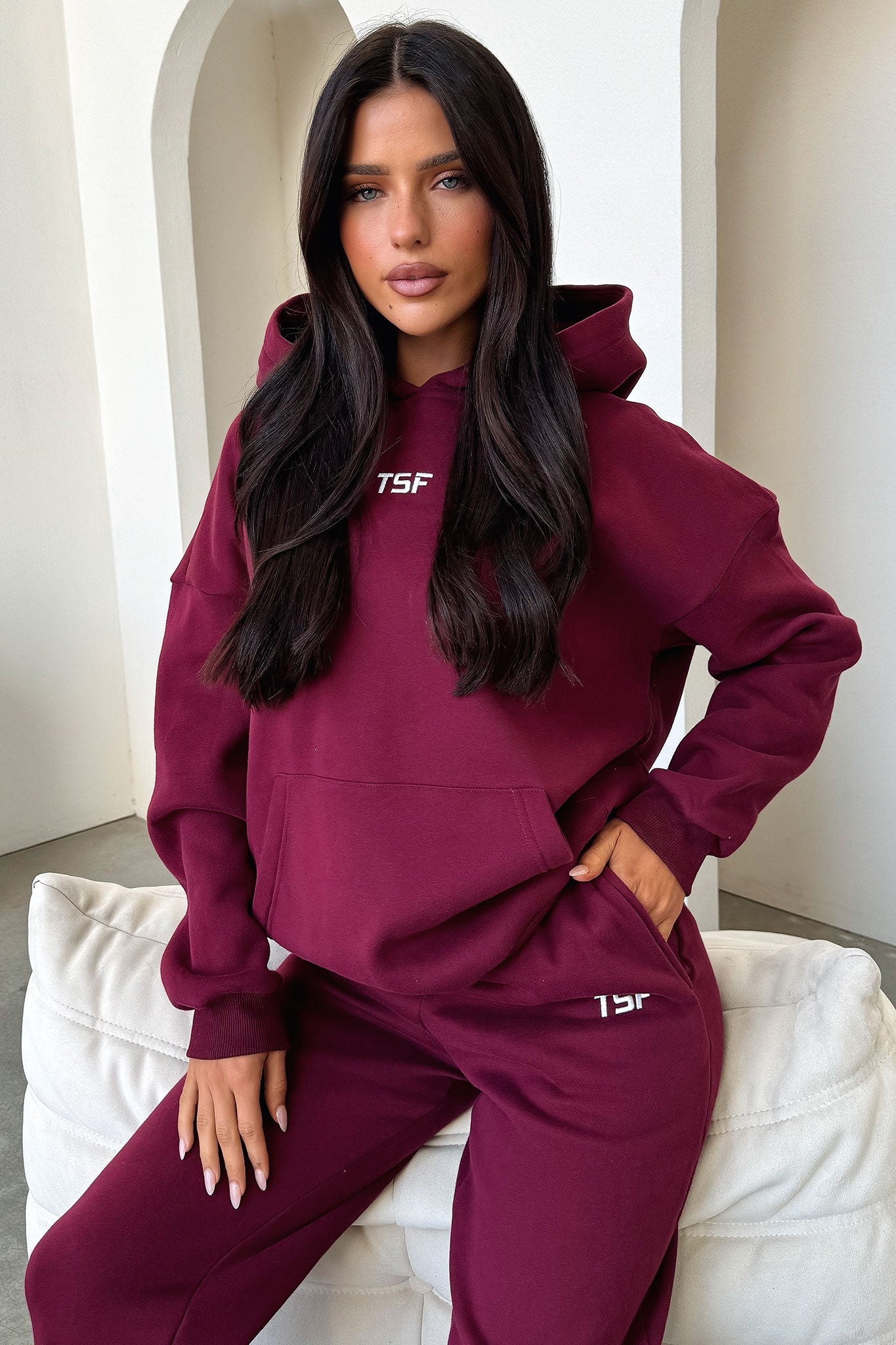 Kaztek Hoodie - Maroon