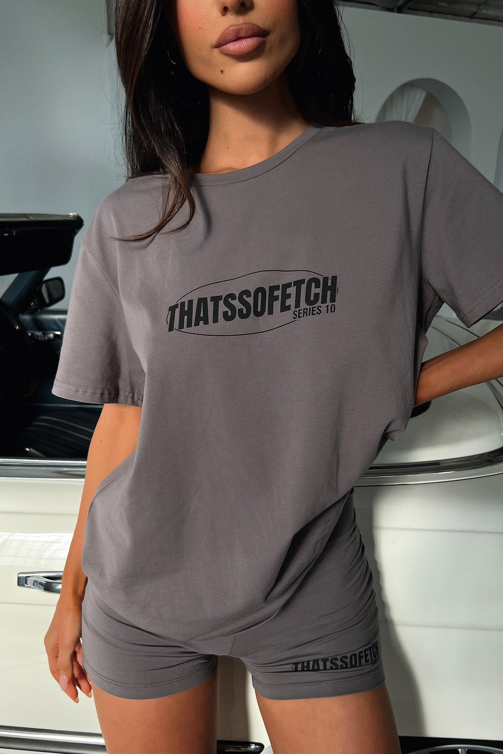 Series 10 Oversized Tee - Charcoal