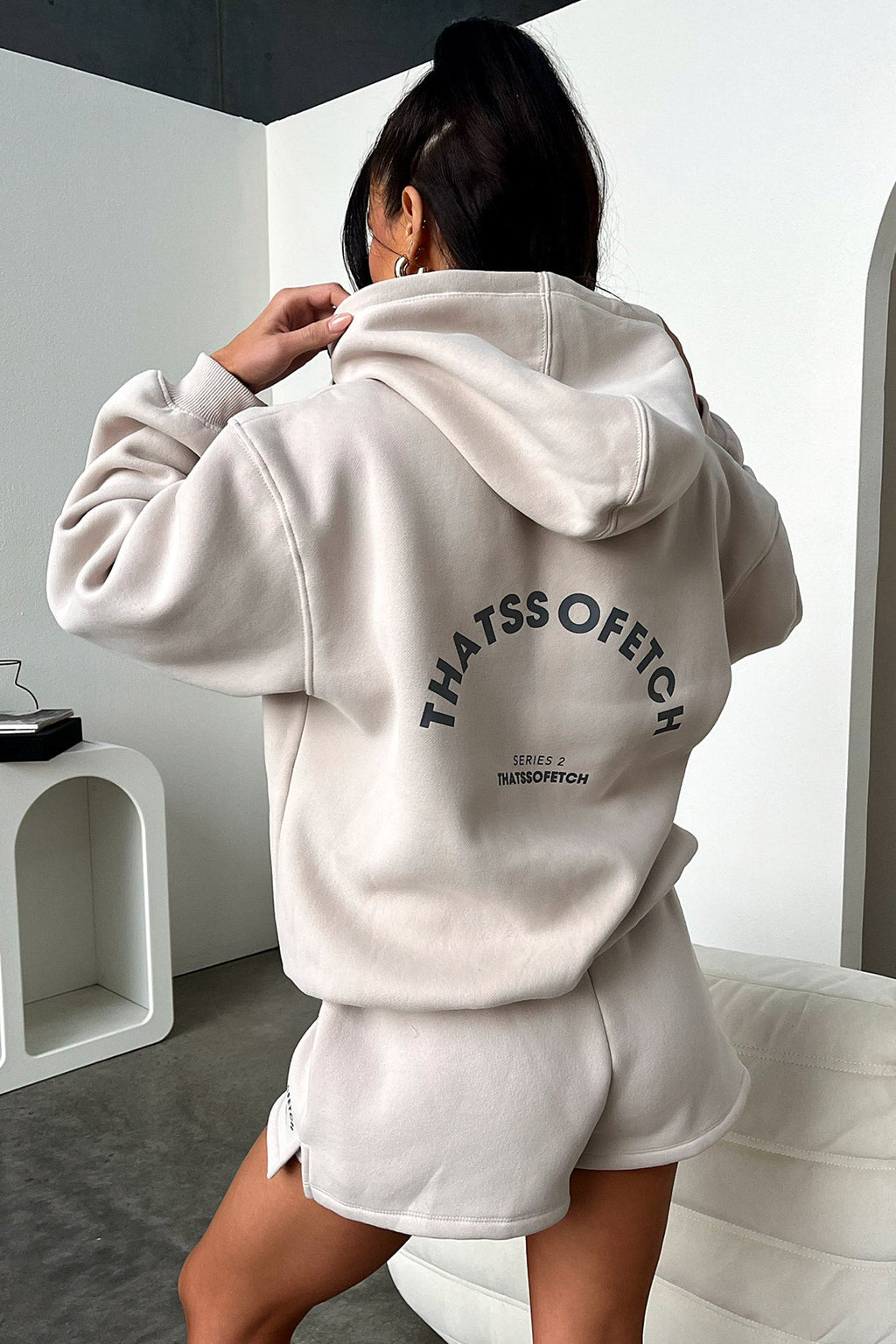 Series 2 Hoodie - Beige / Charcoal