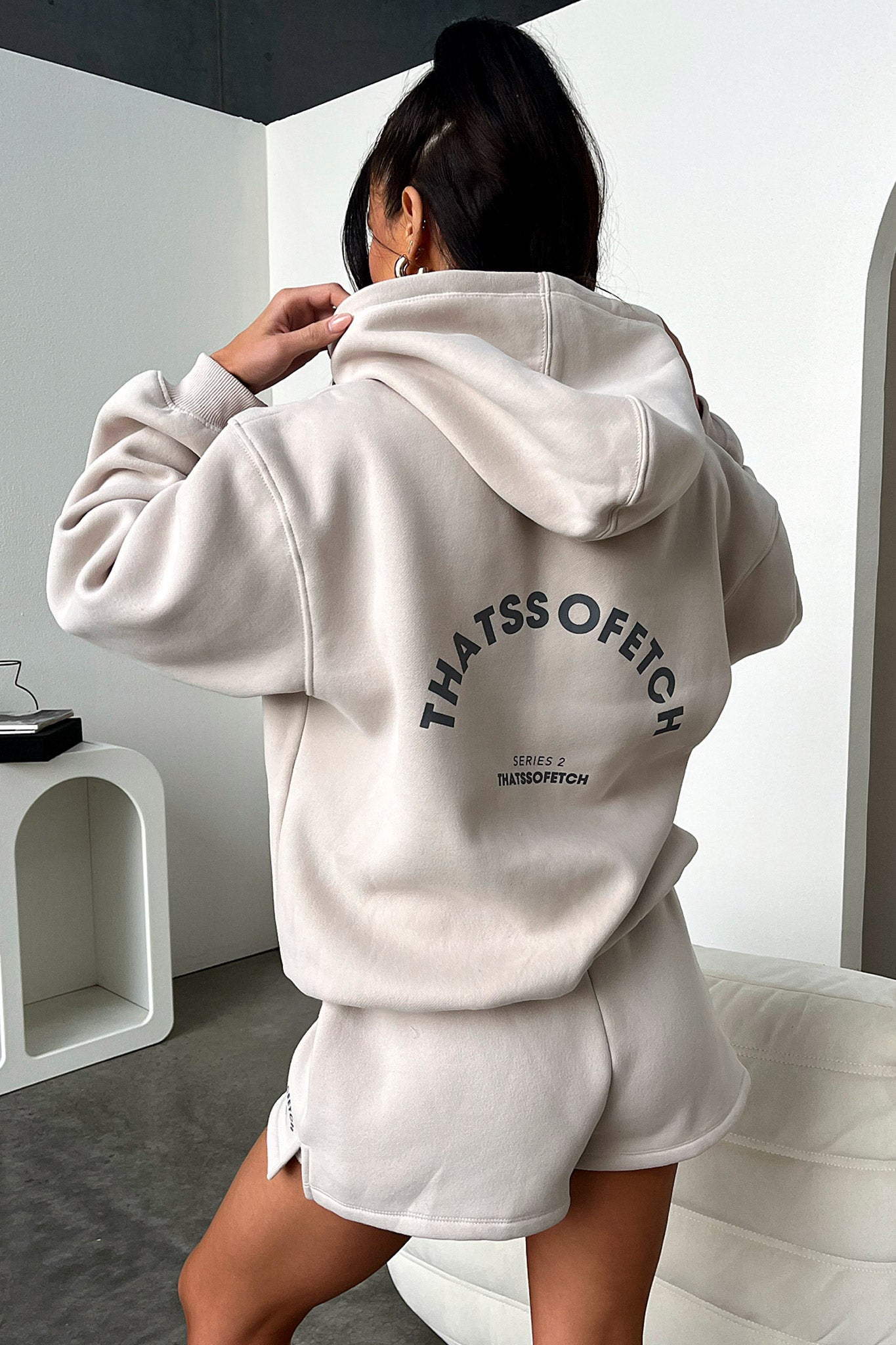 Series 2 Hoodie - Beige / Charcoal