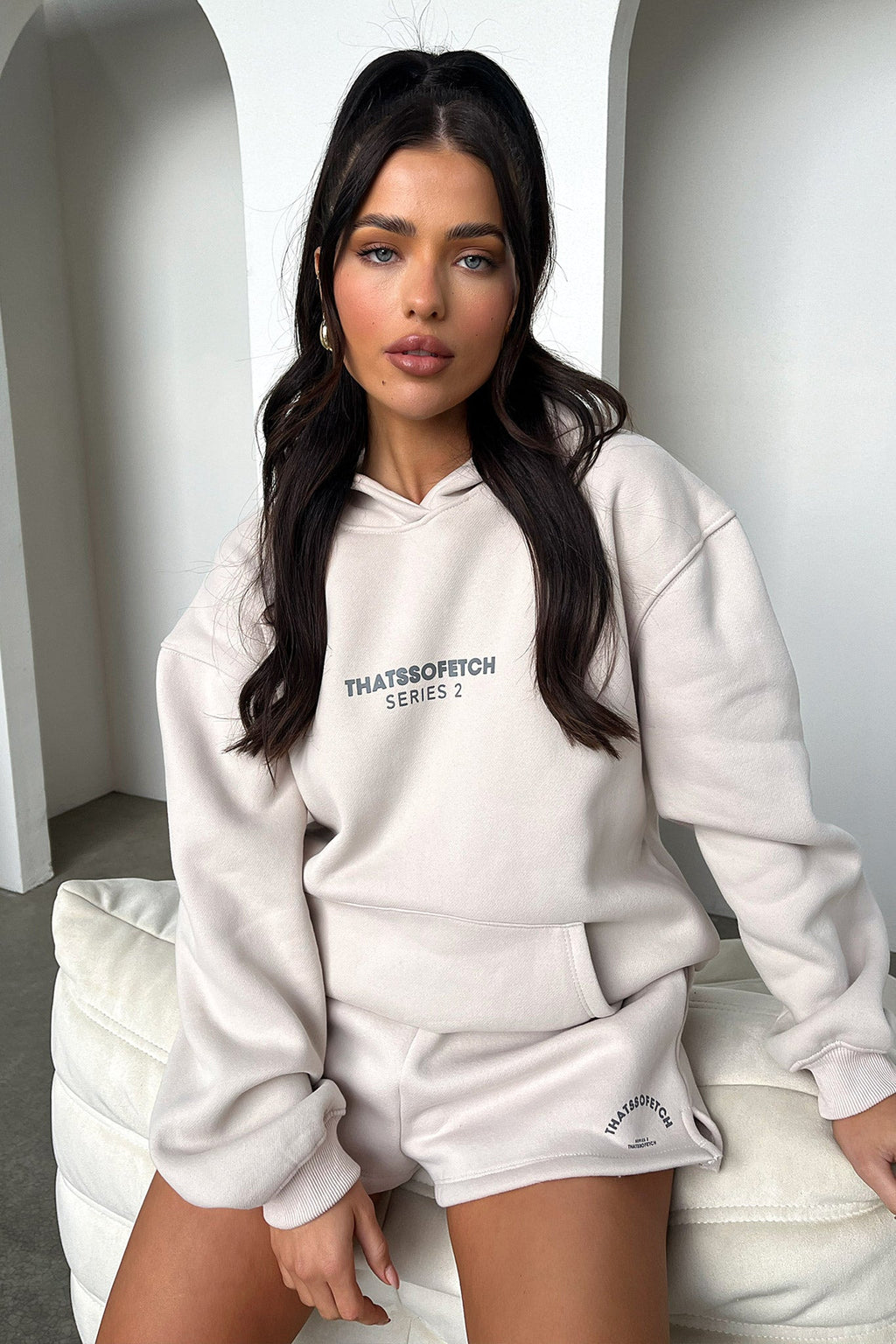 Series 2 Hoodie - Beige / Charcoal