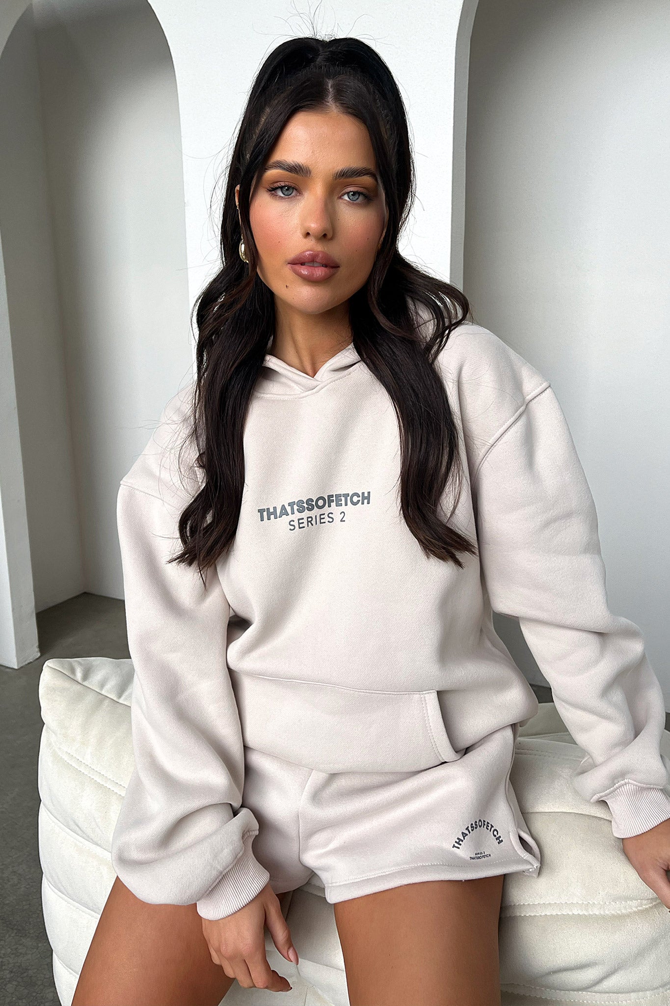 Series 2 Hoodie - Beige / Charcoal