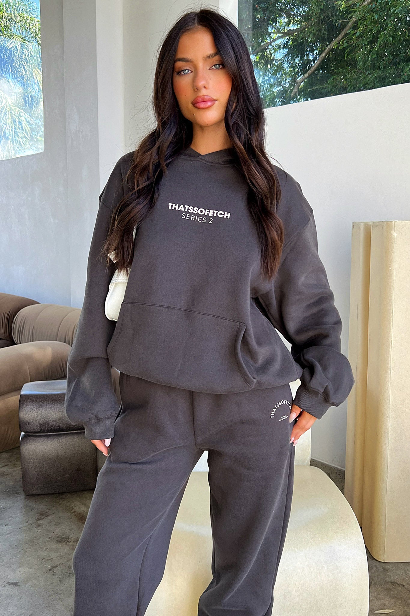 Series 2 Hoodie - Charcoal / Beige